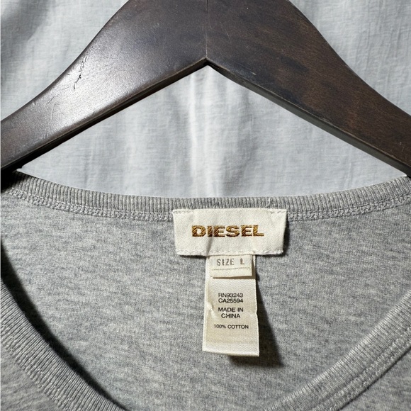 Diesel Gray V-Neck Shirt - Picture 5 of 5